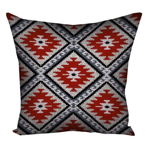 Подушка с принтом Presentville Красные мотивы 40x40 см (4P_FOL009)