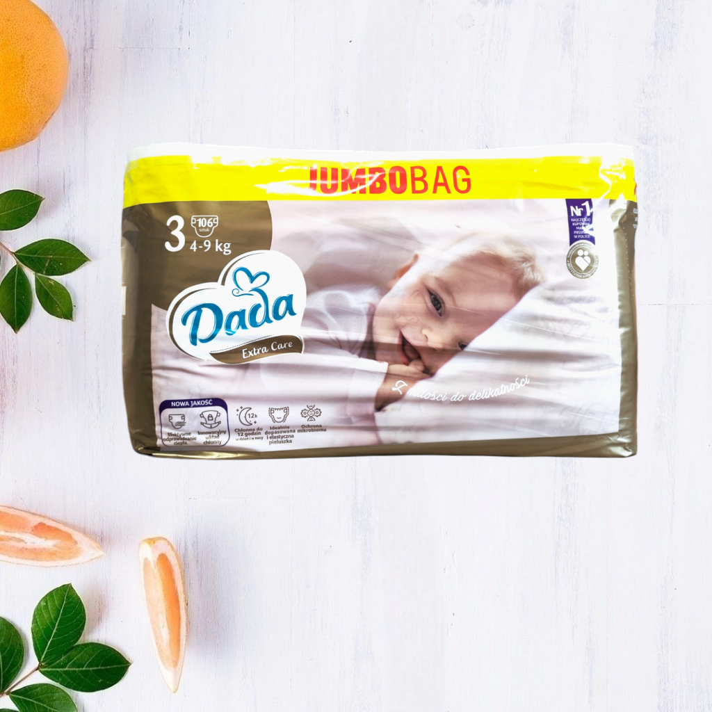 Підгузки Dada Extra Care Jumbo Bag 3 4-9 кг 106 шт.