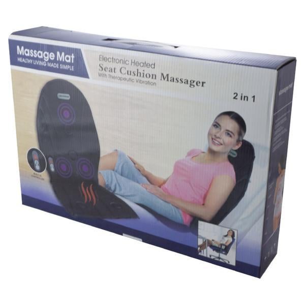 Насадка масажна Electronic Heated Massage Mat EL-320-17 для сидіння з підігрівом Чорний - фото 6