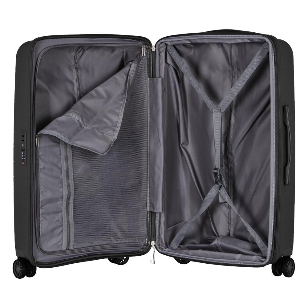 Набір валіз дорожніх 2E Aero поліпропілен замок TSA з 4 колесами S/M/L Чорний (2E-SPP-AERO-SET3-BK) - фото 7 Набір валіз дорожніх 2E Aero поліпропілен замок TSA з 4 колесами S/M/L Чорний (2E-SPP-AERO-SET3-BK) - фото 7