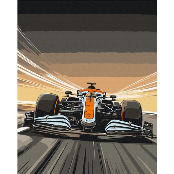 Картина по номерам Brushme Ускорение из хлопкового полотна 40x50 см (6-83-BS54522)
