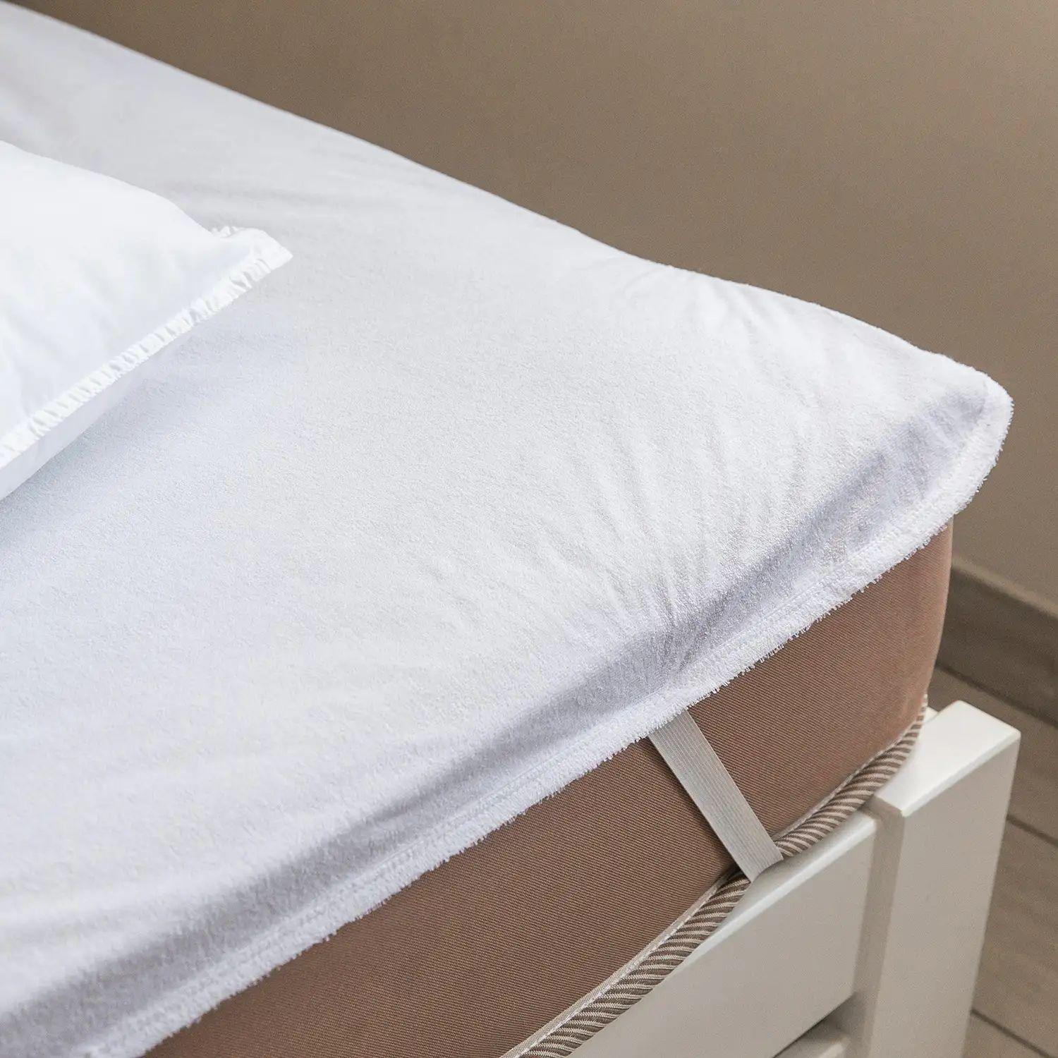 Простынь водонепроницаемая гипоаллергенная ТЭП на резинке бамбук 80x200 см Белый (1232080200)