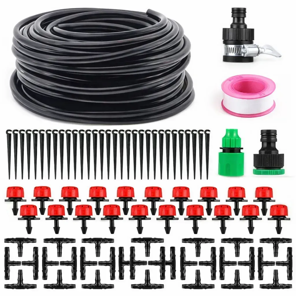 Система автоматического капельного полива LANDGRAF 25 м набор для полива сада огорода и теплиц 120 элементов (33356197)