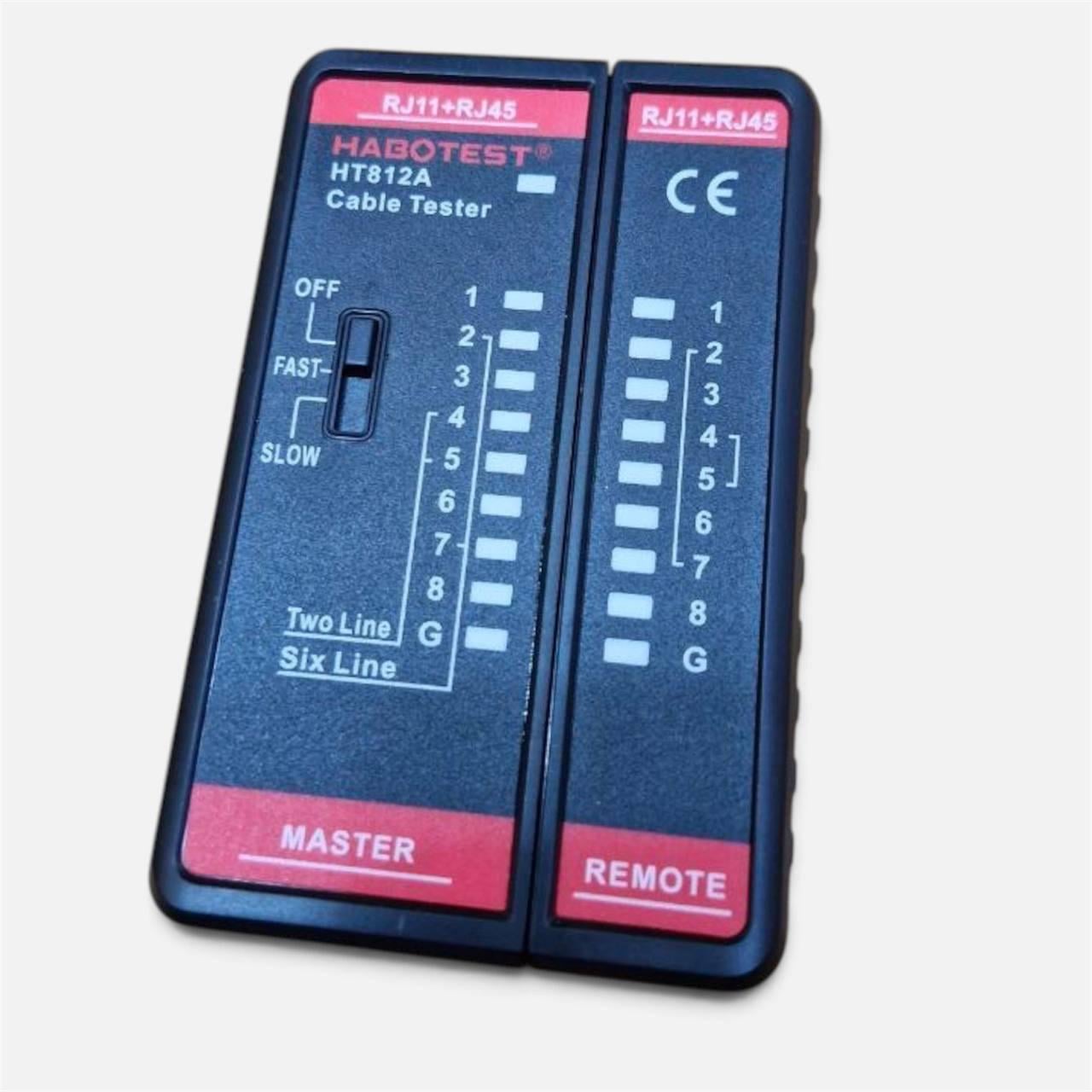 Тестер для витої пари HABOTEST HT812A RJ 11/RJ 45
