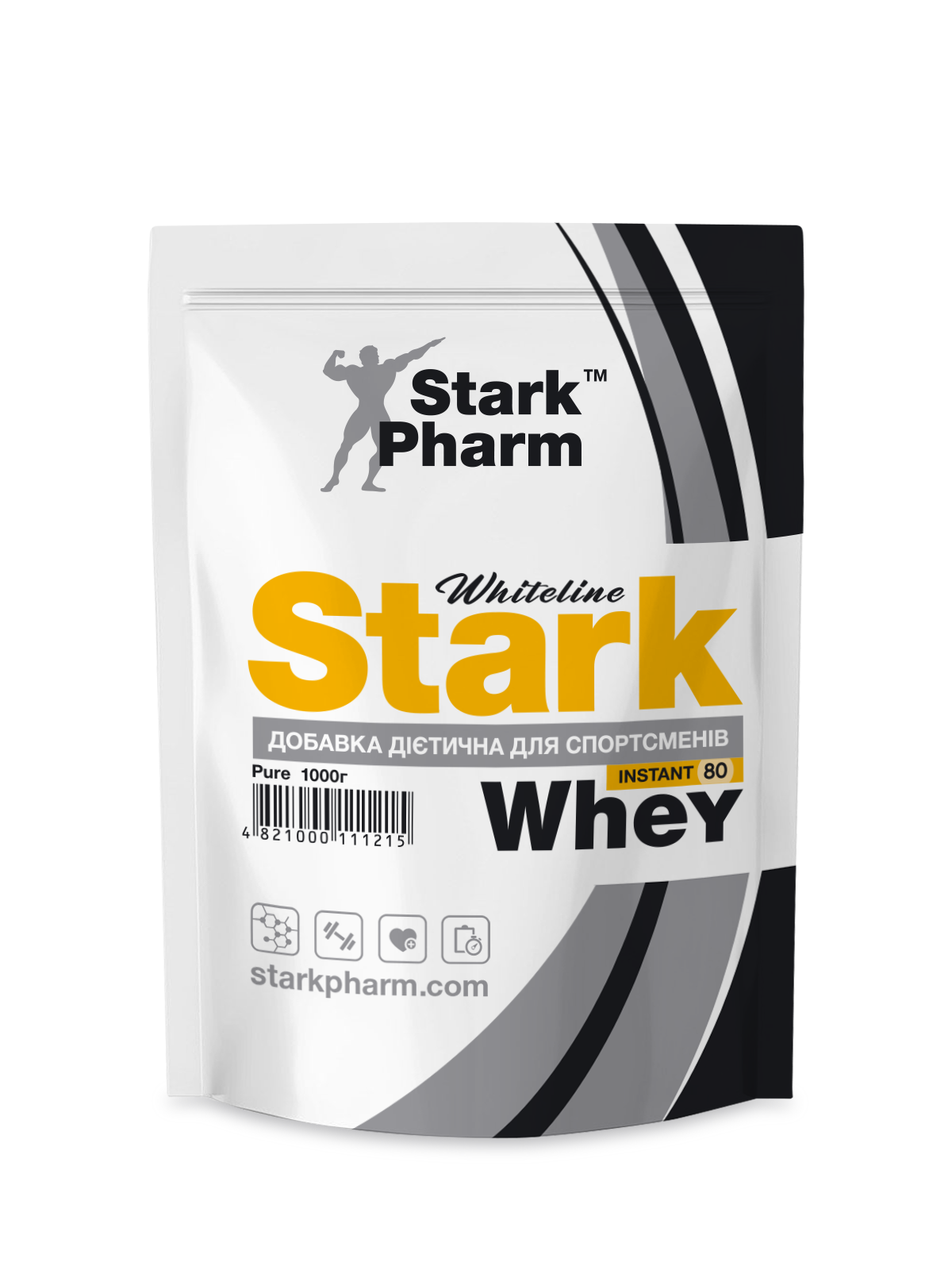 Сироватковий протеїн Stark Pharm - Stark Whey 80 pure/без смаку чистий (3031)