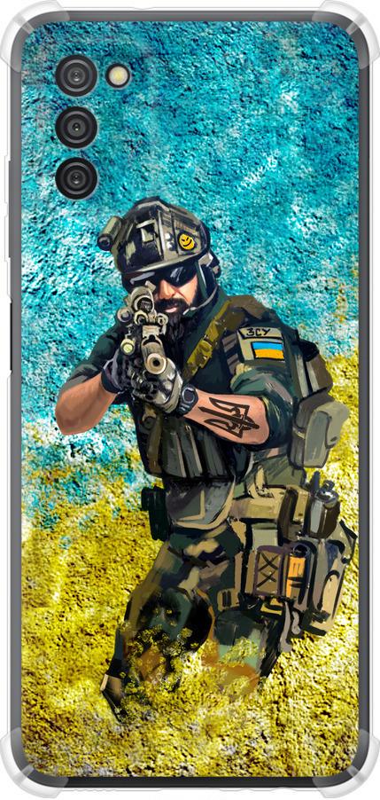 Чехол на Samsung Galaxy A03s A037F Воин ЗСУ (5311sp-2381-42517)