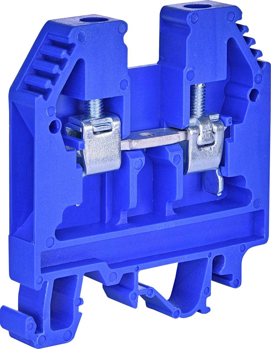 Клема гвинтова-нейтральна ETI VS 6 PA N 6 мм2 Синій (3901069)