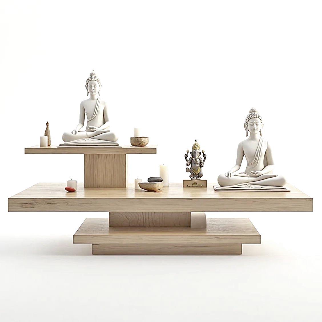 Вівтар для медитації з дерева Радхілія Бланже (ЛАТ-015401)