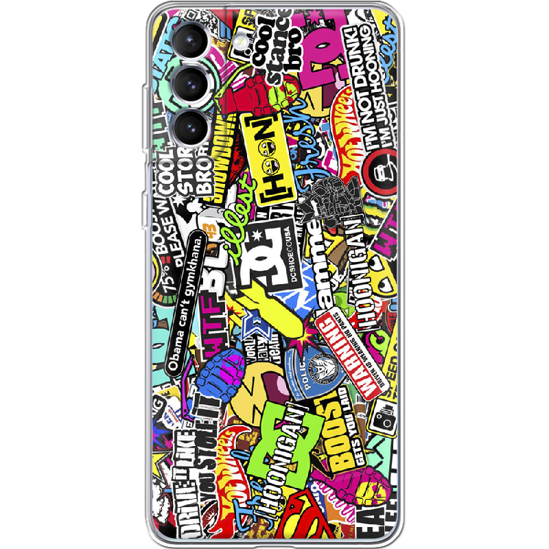 Чехол BoxFace Samsung G996 Galaxy S21 Plus Multicolored Inscriptions Прозрачный силикон (41718-up880-41718)