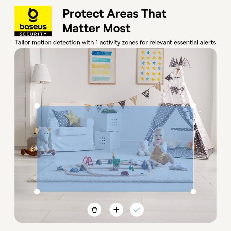 IP-камера видеонаблюдения BASEUS Security P1 Indoor Camera 3K White EU (S0TV012132) - фото 15 IP-камера видеонаблюдения BASEUS Security P1 Indoor Camera 3K White EU (S0TV012132) - фото 15