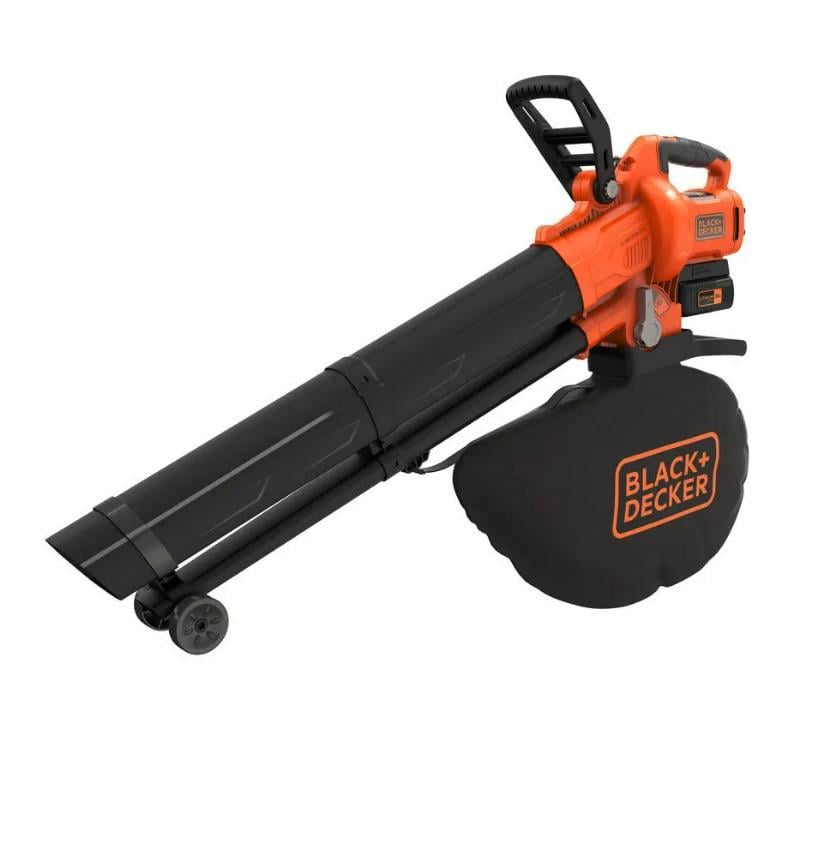Пылесос садовый аккумуляторный Black+Decker BCBLV3625L1 с аккумулятором и зарядным устройством (52006)