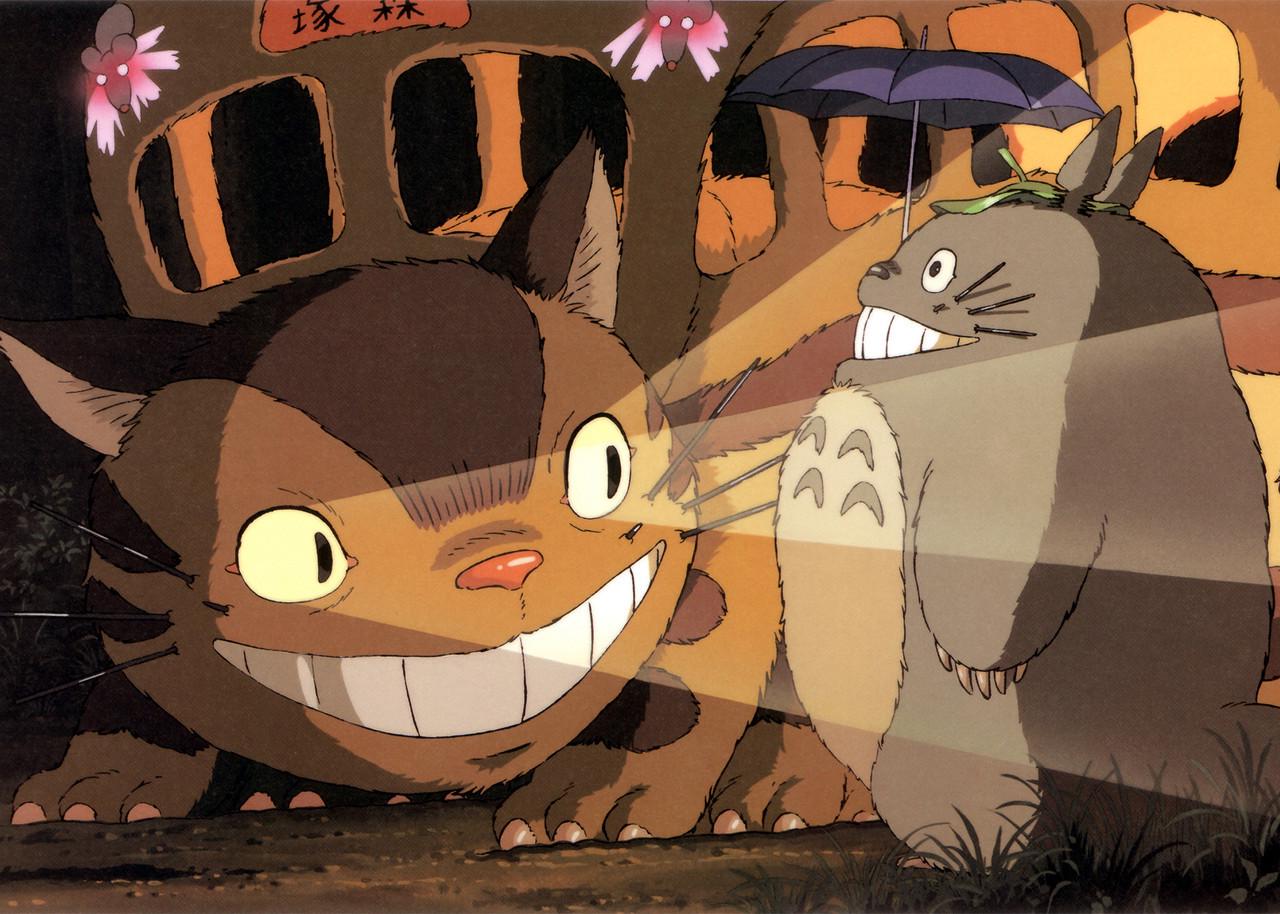 Картина постер Gee! My Neighbor Totoro Мой сосед Тоторо котобас 60x40 см NT 09.001
