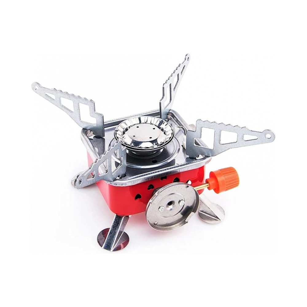 Газовая плита Portable Card Type Stove K-202 13х16х9,5 см с регулятором мощности пламени и пьезоподжигом (opt-21421)