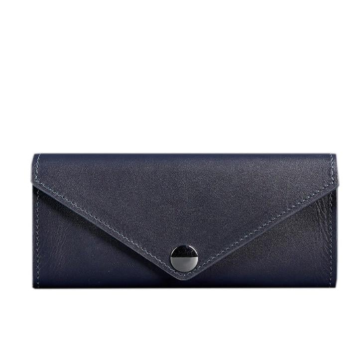 Гаманець шкіряний жіночий BlankNote Керрі 1.0 Темно-синій (A-026615)