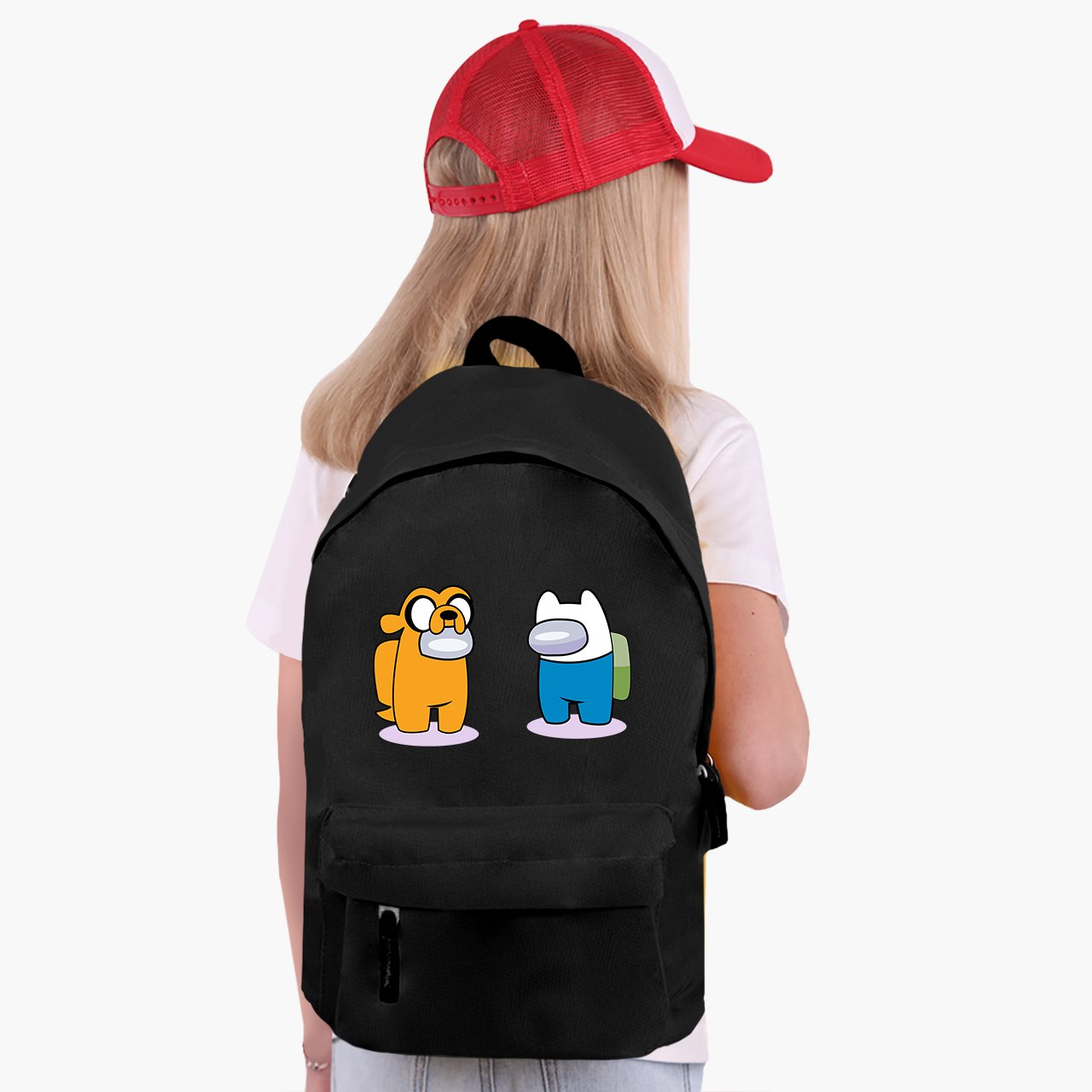 Рюкзак дитячий Among Us Adventure Time Finn & Jake Чорний (9263-2414-BK) - фото 2