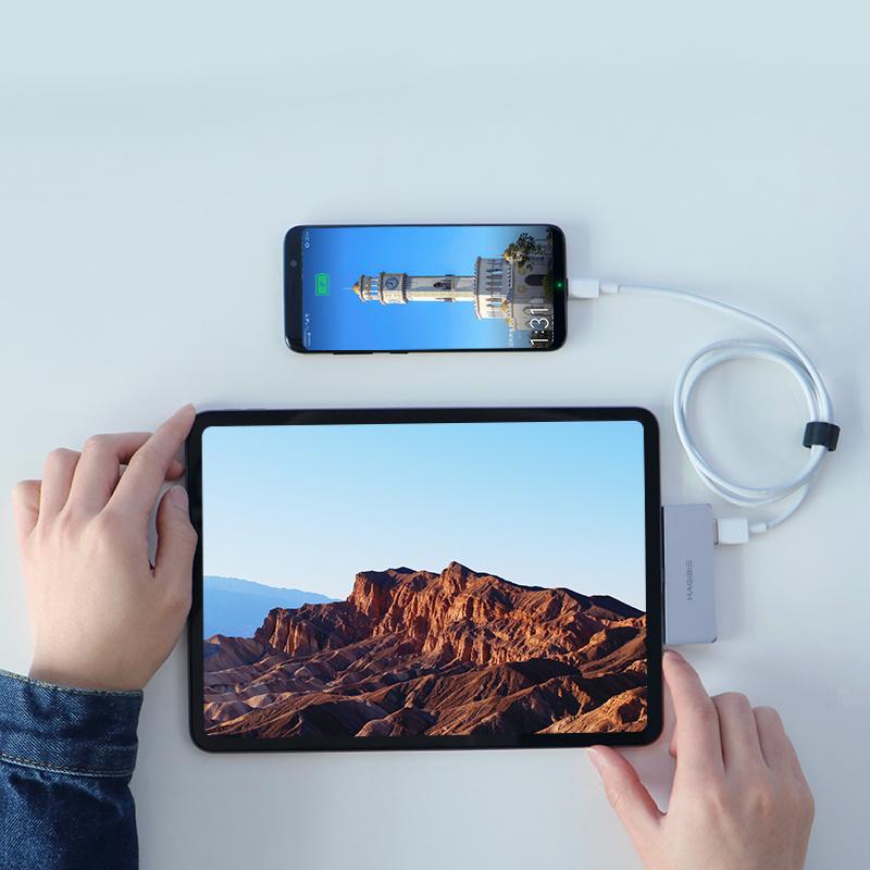 Перехідник HAGiBiS USB-C Adapter 4в1 iPC01 (50932) - фото 2 Перехідник HAGiBiS USB-C Adapter 4в1 iPC01 (50932) - фото 2