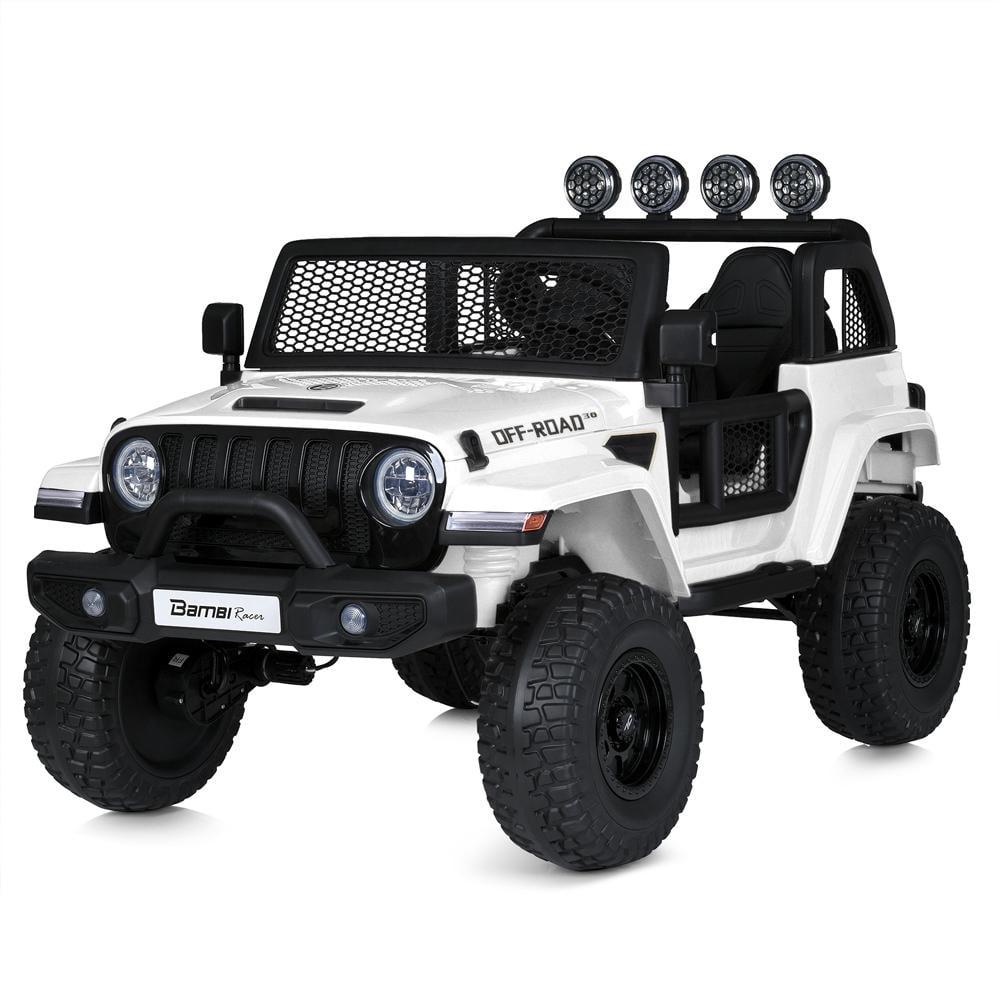 Детский электромобиль двухместный Bambi джип 4WD M 5780EBLR Белый