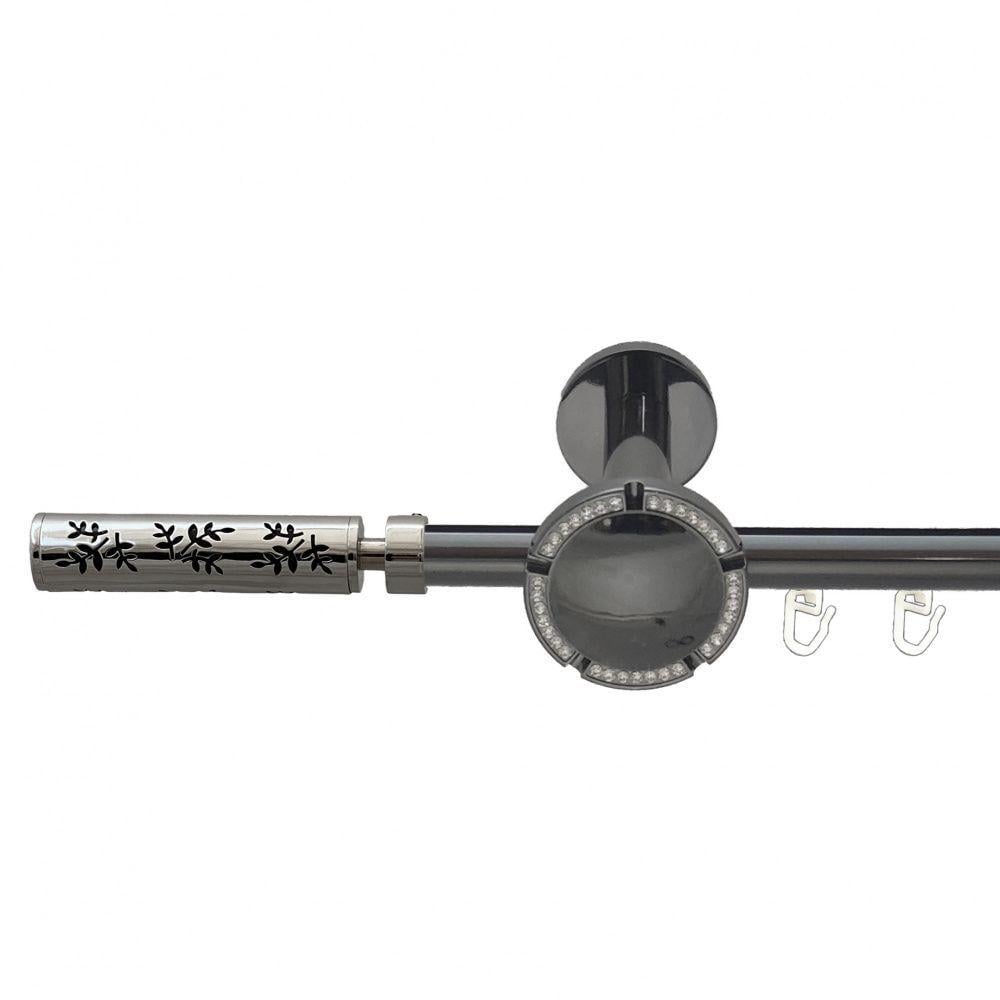 Карниз для штор Orvit Оприлия однорядный профильный 19 мм 300 см Оникс (00-00014988)