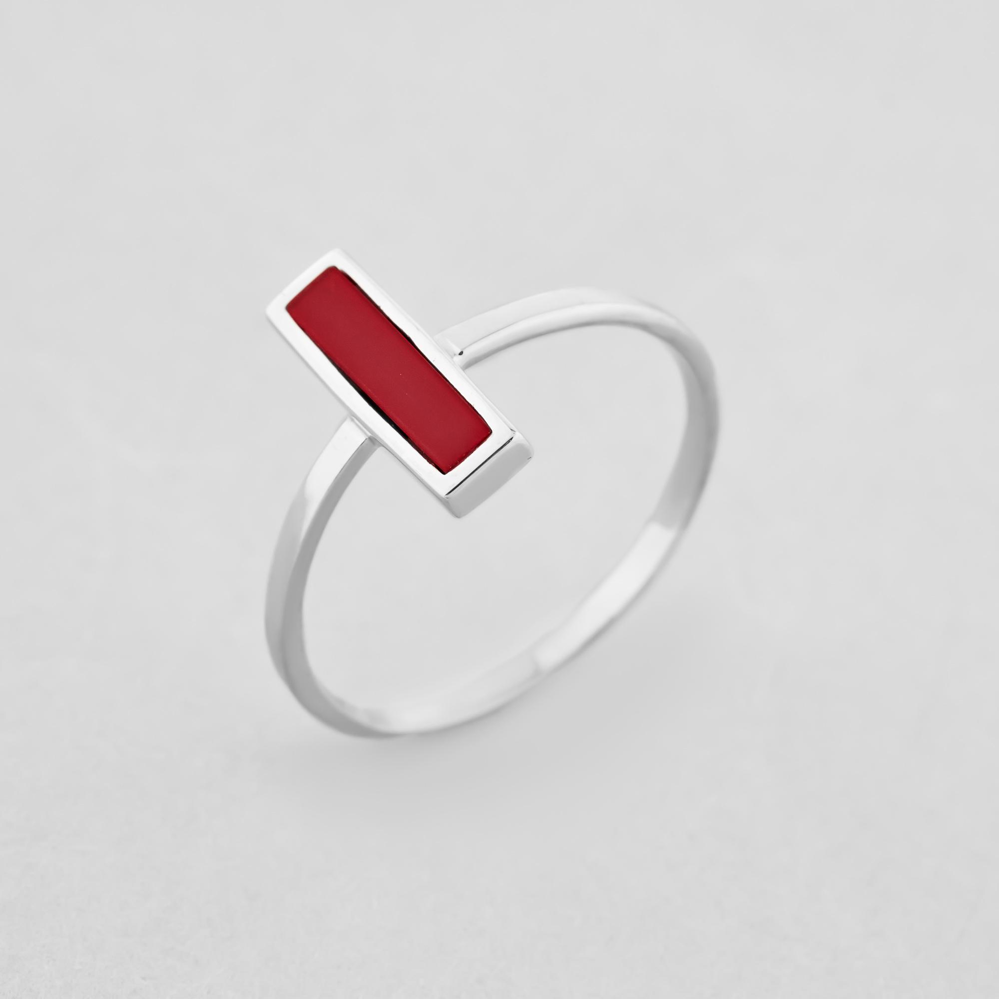 Серебряное кольцо Minimal Пламя р. 16 (1876-16)