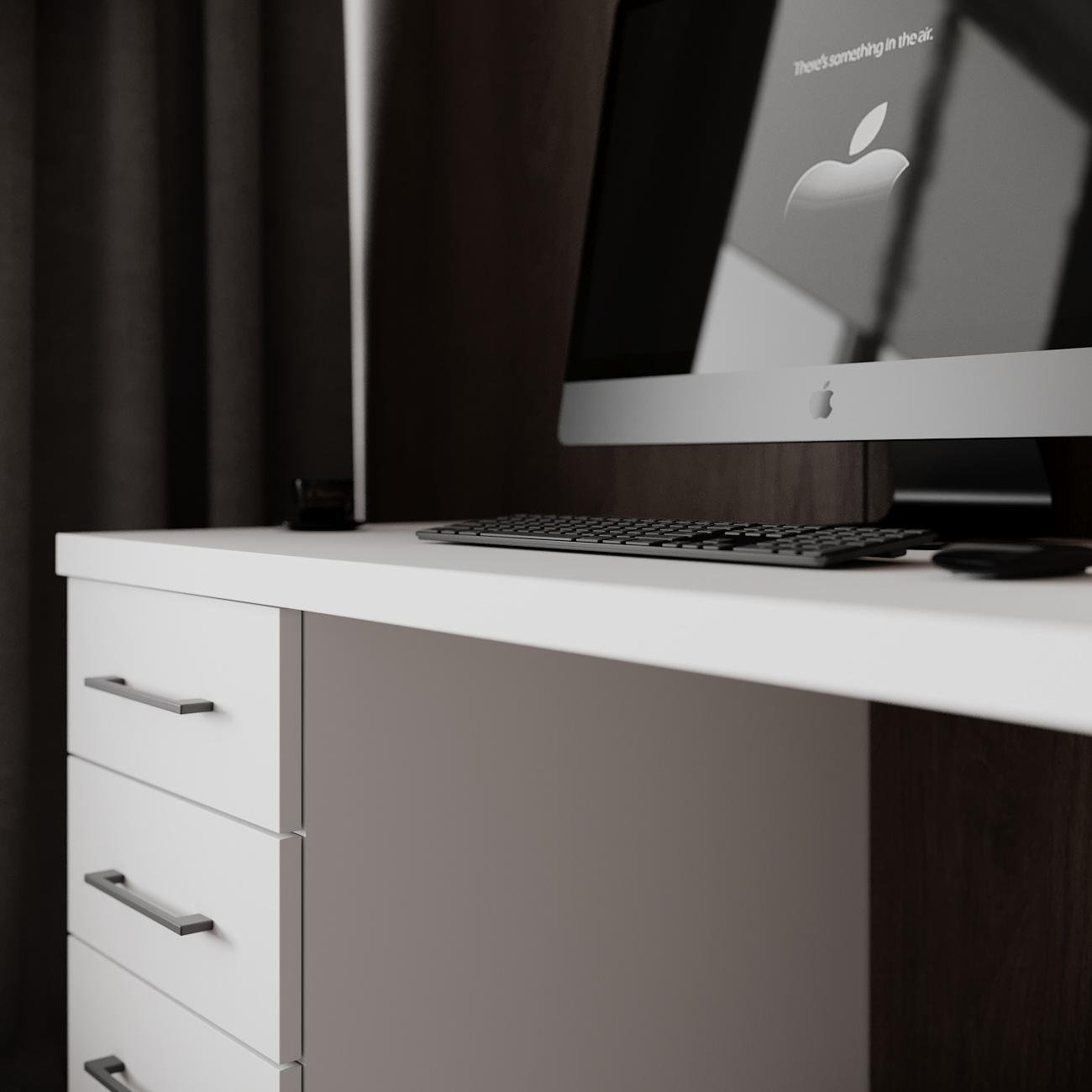 Комп'ютерний стіл Mebellini Торонто лофт 1200x600x770 мм Білий (арт.SKEP1000-190) - фото 7 Комп'ютерний стіл Mebellini Торонто лофт 1200x600x770 мм Білий (арт.SKEP1000-190) - фото 7