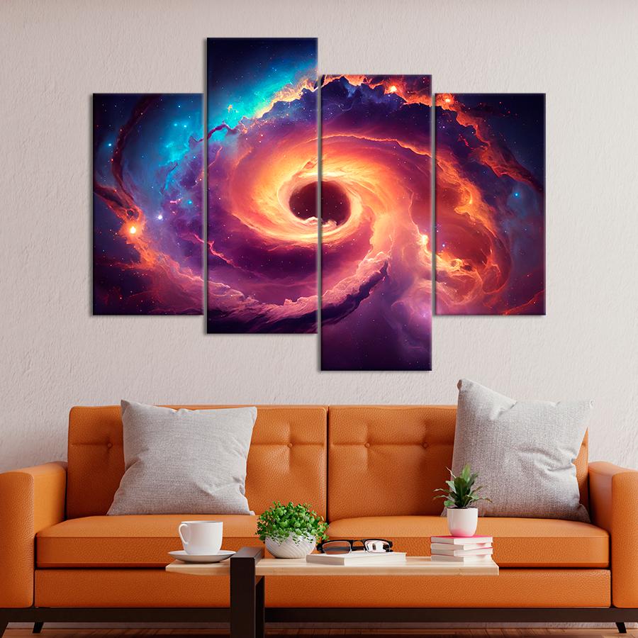 Картина космос Галактика в форме водоворота 89x56 см (A1291-4) Картина космос Галактика в форме водоворота 89x56 см (A1291-4)