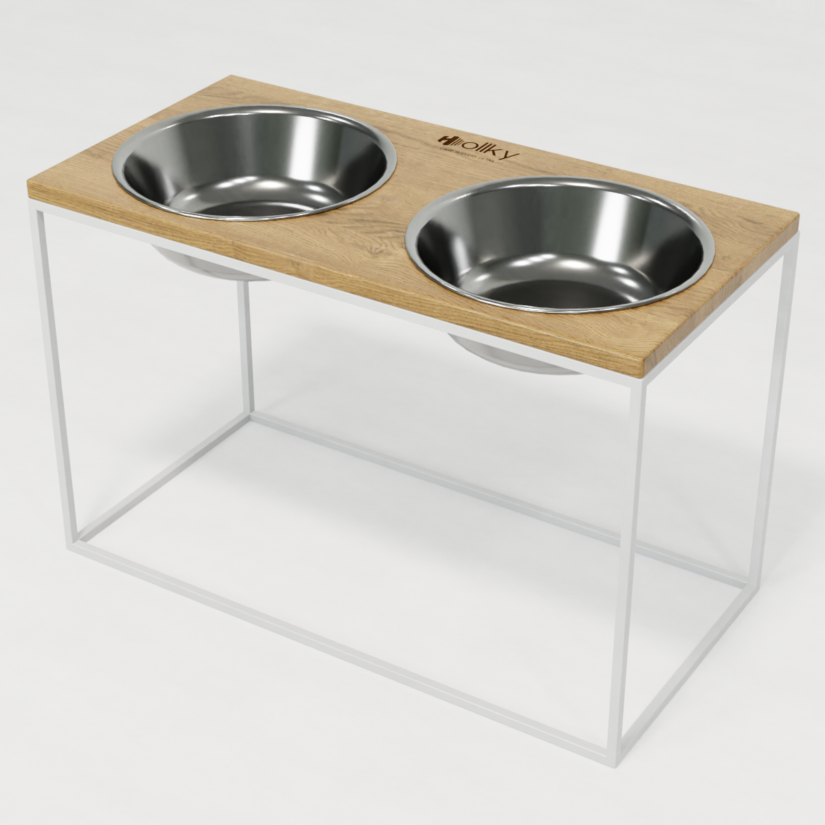 Миски на подставке для очень больших собак Hollky Base XXL40 2х2,8 л (BXXL40-643240-WHNT) - фото 8 Миски на подставке для очень больших собак Hollky Base XXL40 2х2,8 л (BXXL40-643240-WHNT) - фото 8