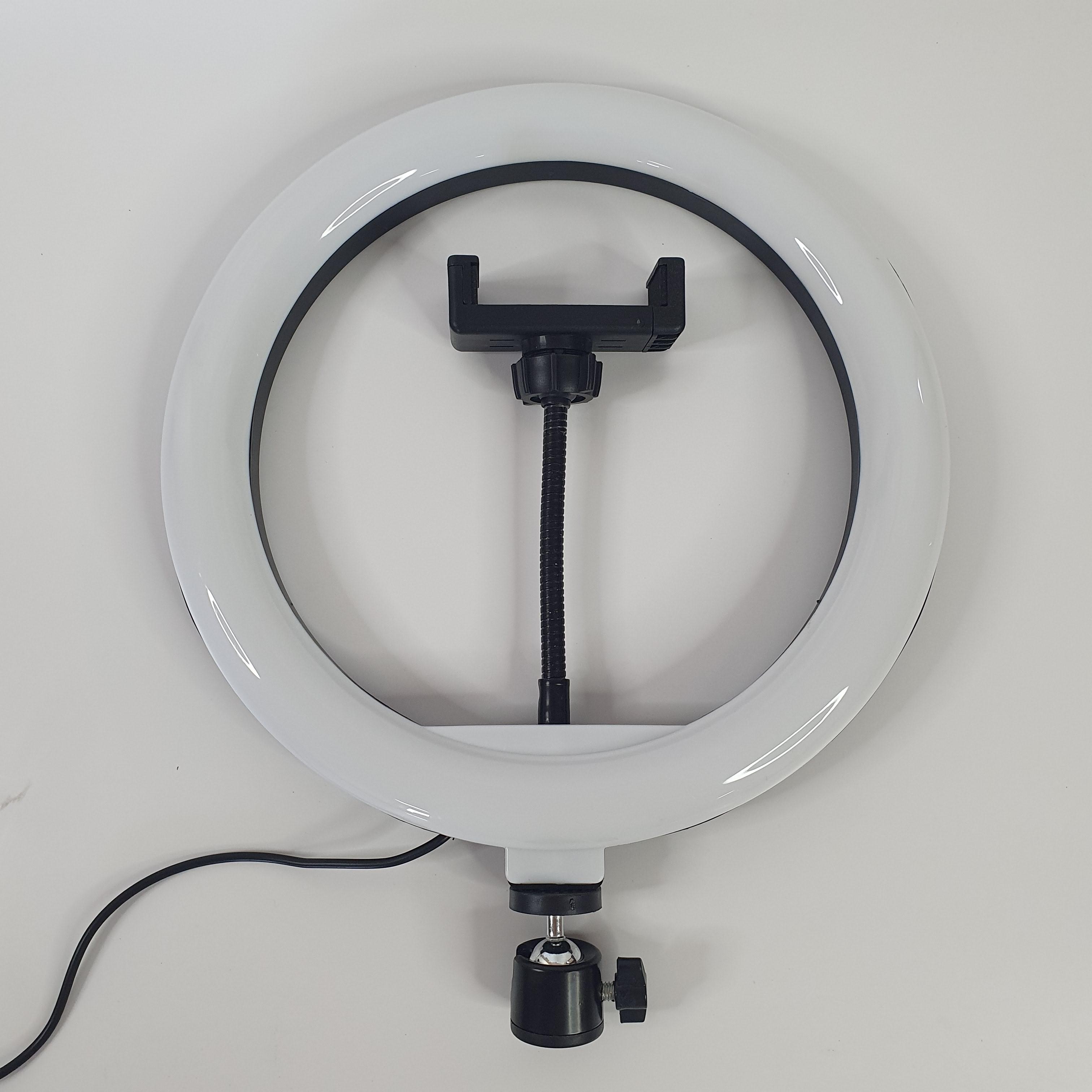 Лампа кольцевая LED Ring Fill Light для селфи с держателем для телефона и креплением под штатив 26 см (QX-260)