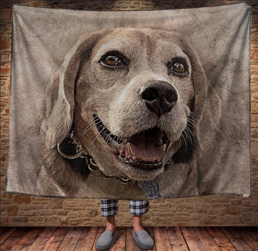 Плед з 3D принтом Собака Лабрадор 150x200 см (epi_1673)