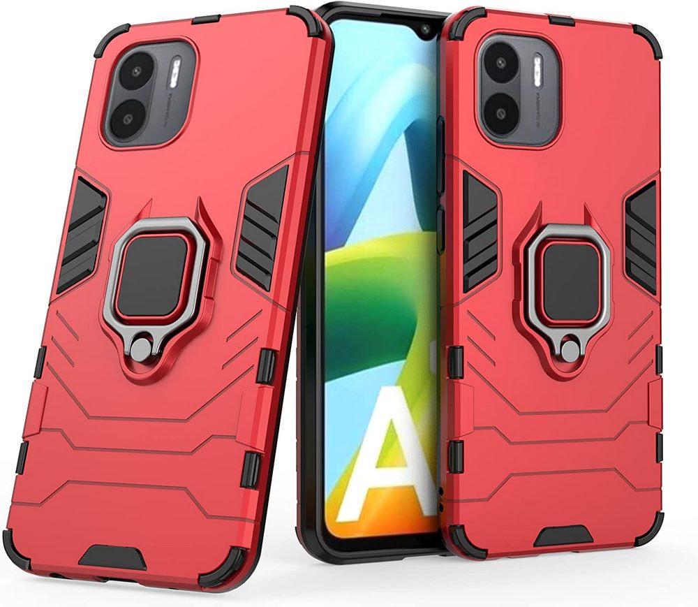 Противоударный чехол Xiaomi Redmi A1 (подставка кольцо) Red (29707-2D)