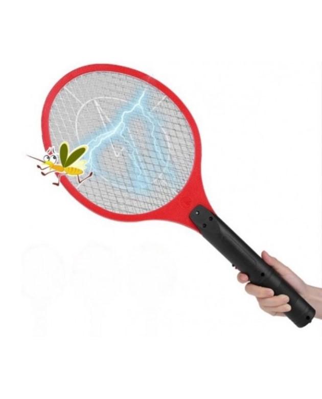 Мухобойка электрическая Rechargeable Mosquito-hitting Swatter трехслойная аккумуляторная Черно-красный (bb47744d) - фото 6