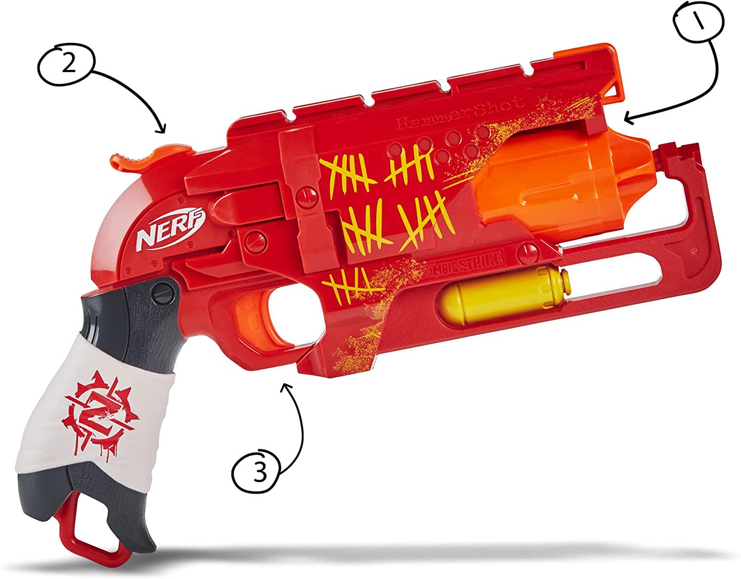 Бластер Nerf Zombie Strike Hammershot Червоний (E6338) - фото 4