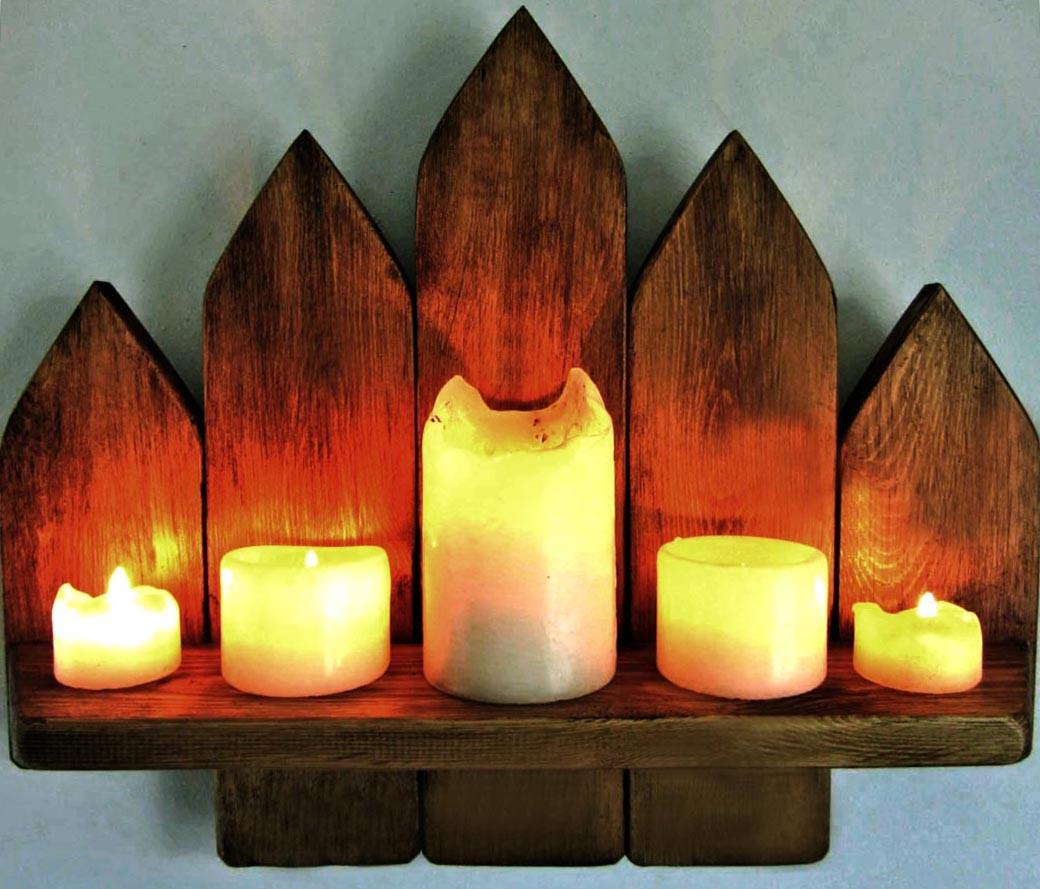 Полка для ванной из дерева Шверин Капучино (ВНП/010609)