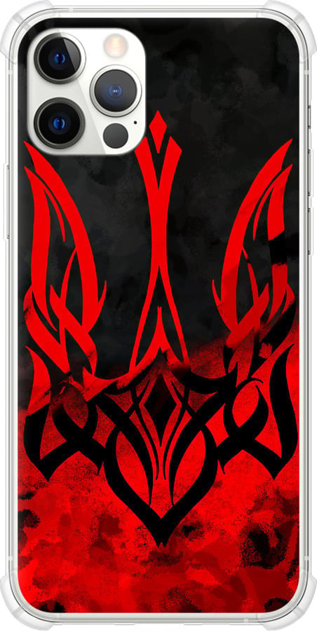 Чехол на iPhone 12 Pro Герб Украины v2 (5312sp-2052-42517)