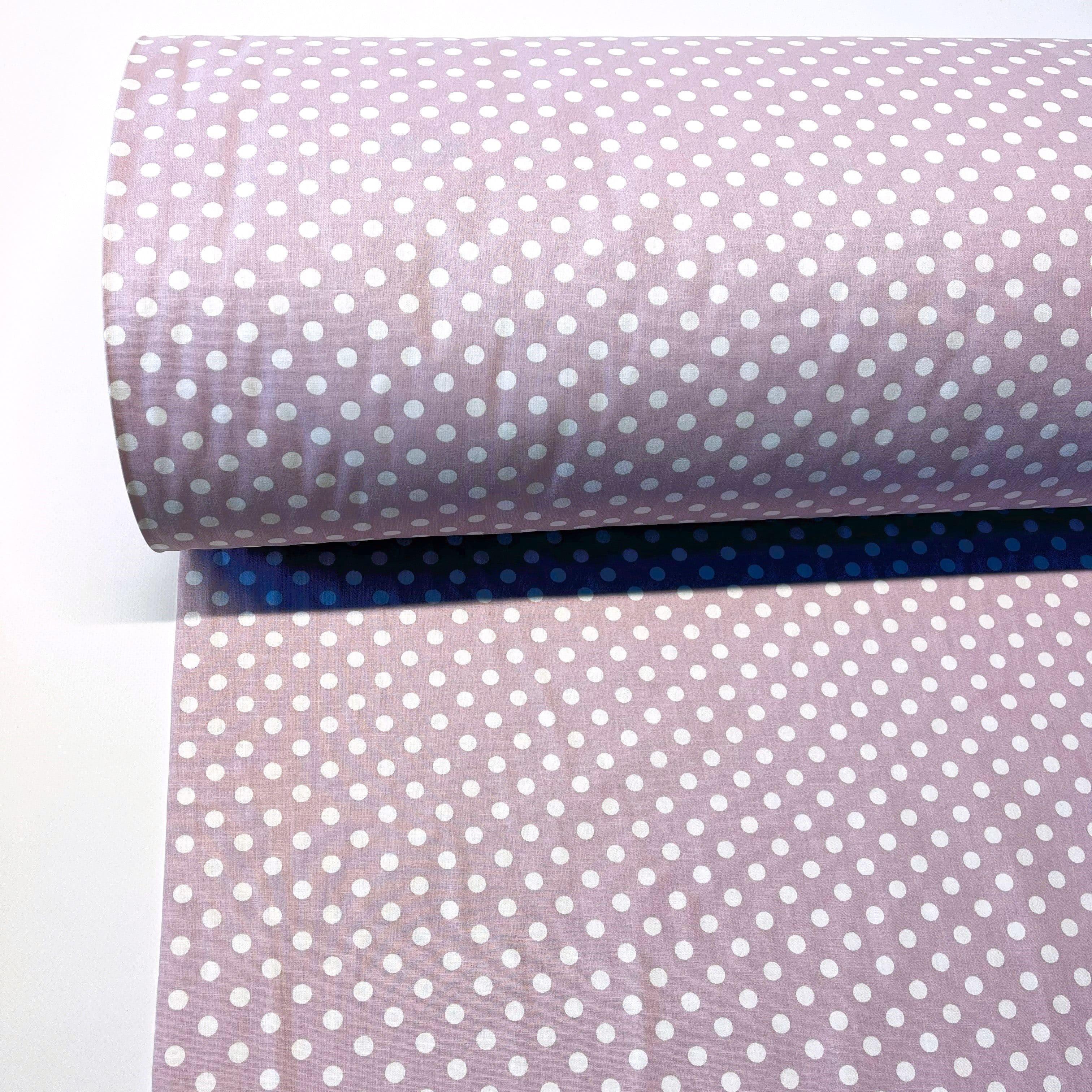 Ткань для постельного белья ранфорс горошек 240 см Фиолетовый (126170/17 02234)