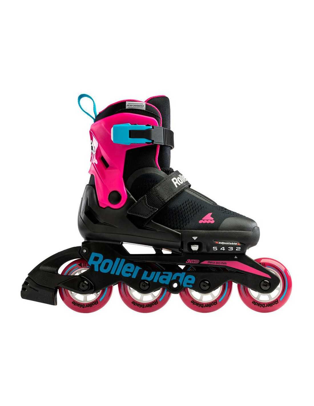 Ролики детские Rollerblade Microblade Free G р. 28-32 Черно-розовый/Голубой - фото 4 Ролики детские Rollerblade Microblade Free G р. 28-32 Черно-розовый/Голубой - фото 4