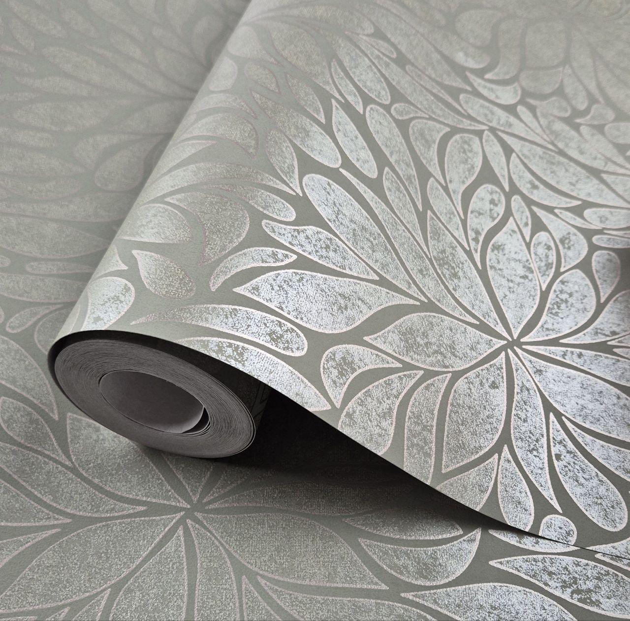 Шпалери флізелінові Marburg 56118 0,53х10,05 м Оливковий (30863772)