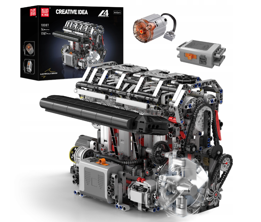 Конструктор детский Mould King TECHNIC Двигатель L4 четырехцилиндровый бензиновый 1787 дет. (22772730) - фото 2 Конструктор детский Mould King TECHNIC Двигатель L4 четырехцилиндровый бензиновый 1787 дет. (22772730) - фото 2