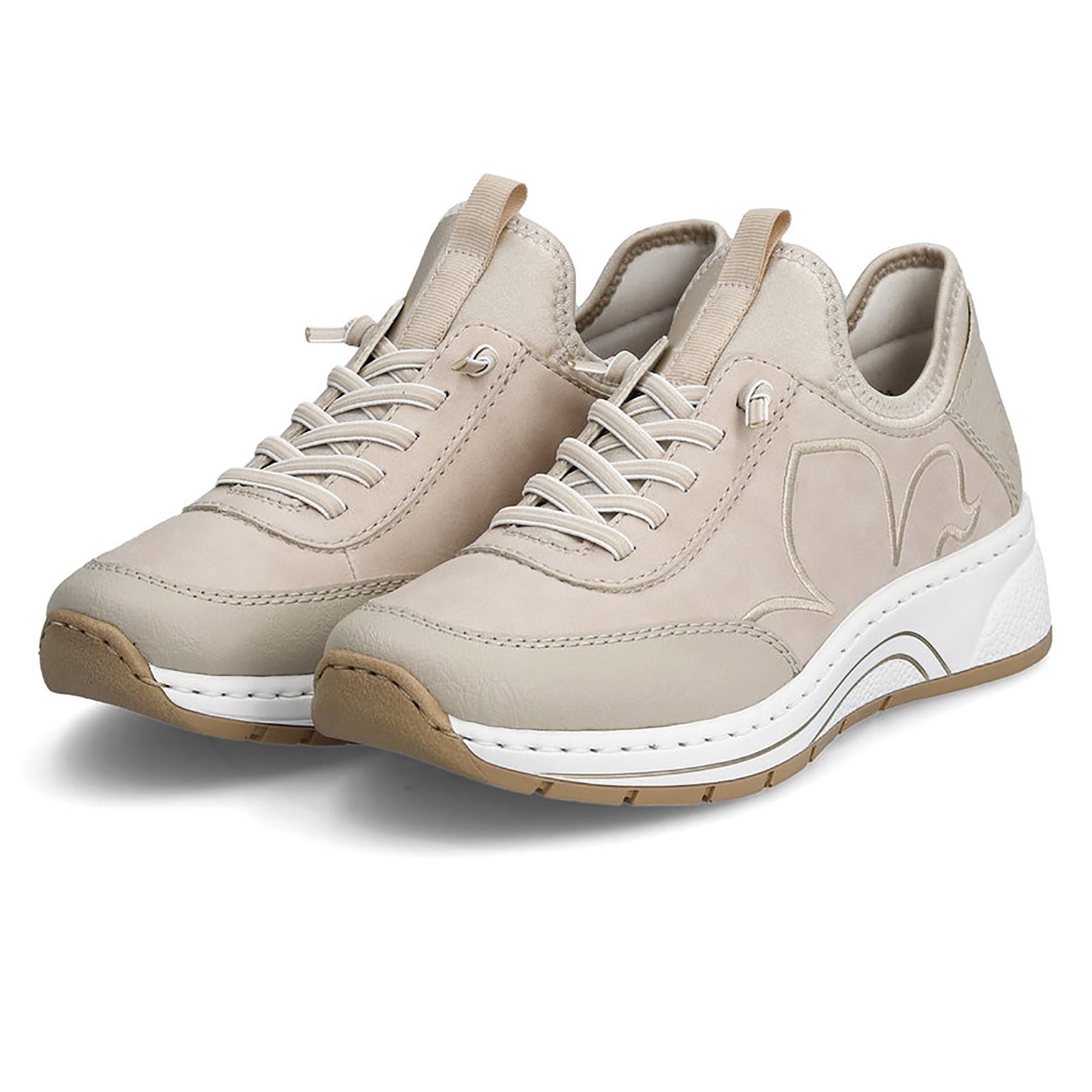 Кроссовки осенние женские RIEKER р. 37 Бежевый (035539-37) - фото 4