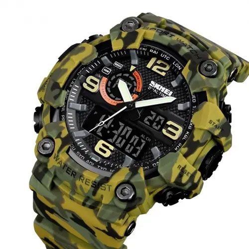 Часы наручные мужские Skmei 1520CMGN Camo Green (tf4672) - фото 4 Часы наручные мужские Skmei 1520CMGN Camo Green (tf4672) - фото 4
