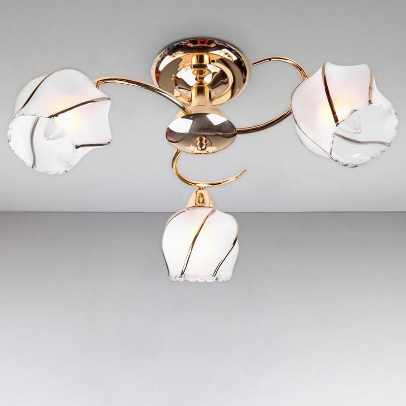 Люстра потолочная Light House ES-16009/3 на три лампы Золото