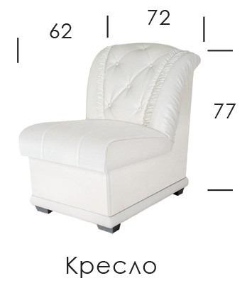 Мягкое кресло Modern Мадонна без подлокотников дерево/кожзам Белый - фото 3 Мягкое кресло Modern Мадонна без подлокотников дерево/кожзам Белый - фото 3