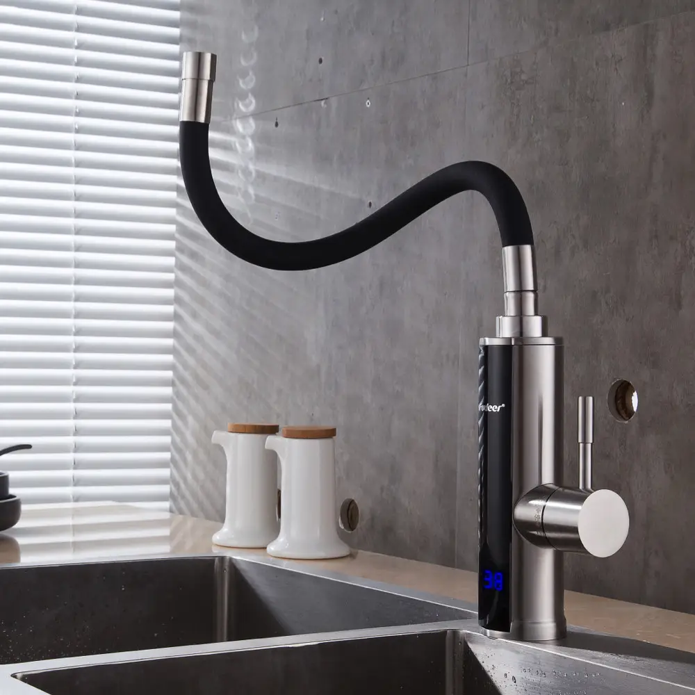 Водонагрівач проточний Wezer FSH-67 SDS-F12TP кухня з датчиком температури (1035743) - фото 5