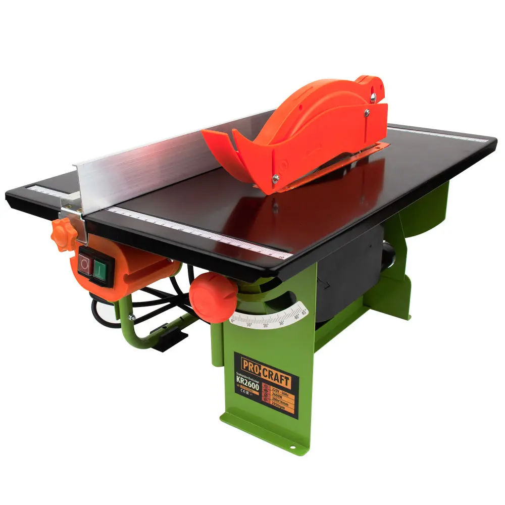Пила стаціонарна циркулярна ProCraft KR2600/200 800 Вт з диском та захисним кожухом - фото 2 Пила стаціонарна циркулярна ProCraft KR2600/200 800 Вт з диском та захисним кожухом - фото 2