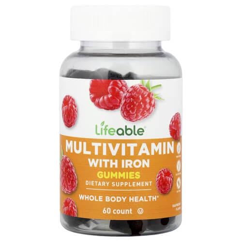 Мультивитамины для детей Lifeable Kids Multivitamin with Iron 60 жевательных конфет (LFB-73141) Мультивитамины для детей Lifeable Kids Multivitamin with Iron 60 жевательных конфет (LFB-73141)