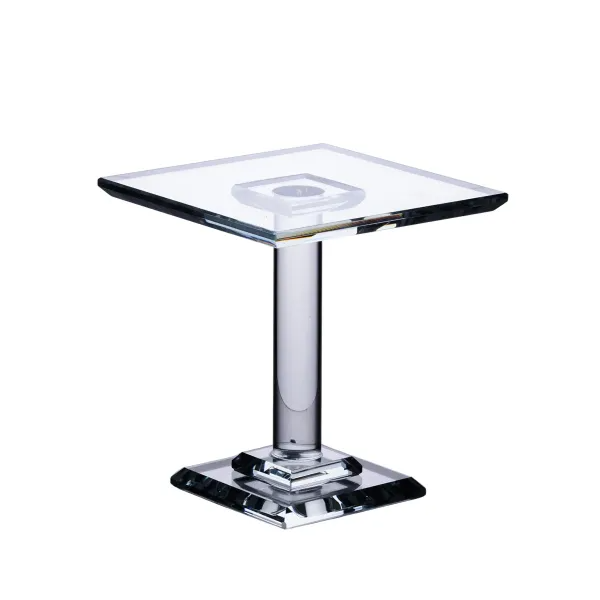 Тортовщица на ножке Tetragon стеклянная 13 см Прозрачный (HP-4-70S)