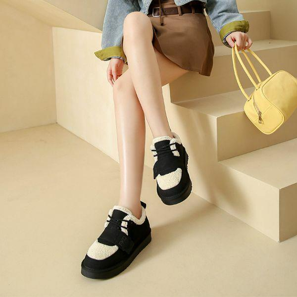 Угги женские MH00009-3 из натуральной замши с экомехом р. 40 Черный (MH00009-3) - фото 4