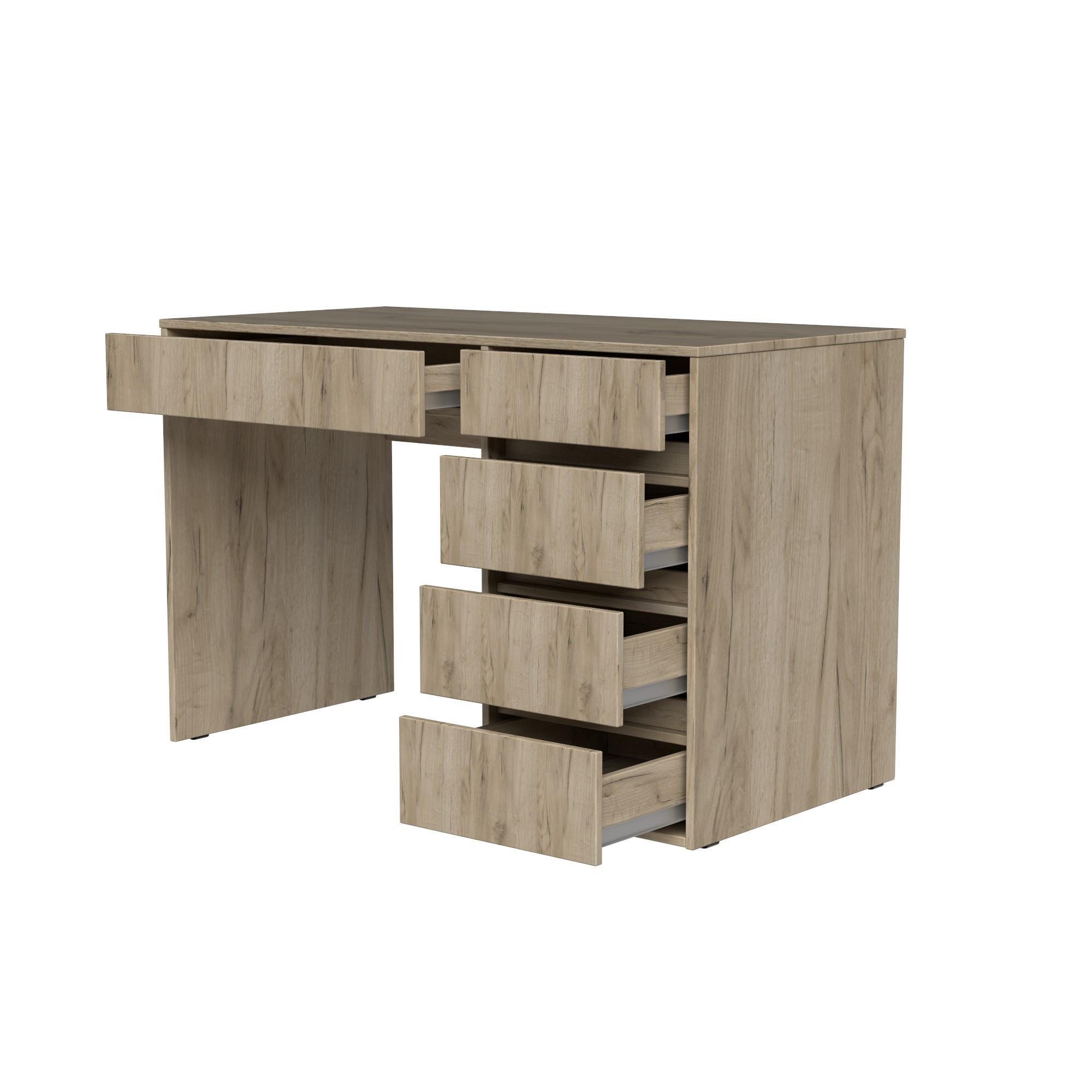 Стіл письмовий СП7 5Я SENAM 780х1100х600 мм ДСП Дуб Крафт Сірий - фото 4 Стіл письмовий СП7 5Я SENAM 780х1100х600 мм ДСП Дуб Крафт Сірий - фото 4