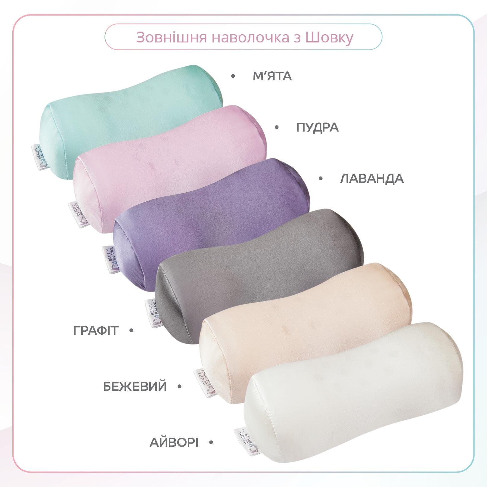 Подушка ортопедическая Beauty Balance шелк Мятный - фото 9