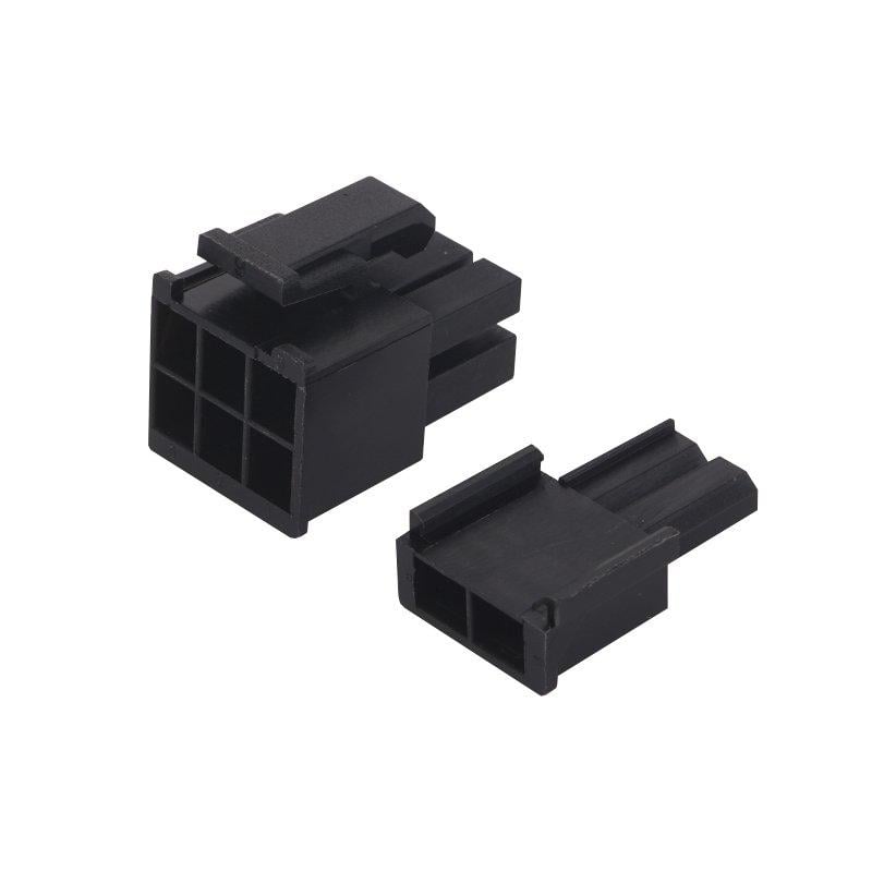 Конектор живлення відеокарти 6 + 2pin Чорний (A409008)