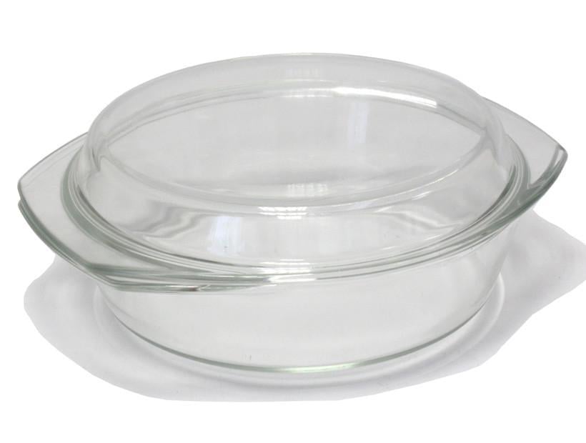 Кастрюля стеклянная Interos из жаропрочного стекла круглая 3 л (4222) Кастрюля стеклянная Interos из жаропрочного стекла круглая 3 л (4222)